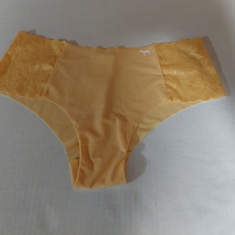 Pink by Victoria's Secret Panties Underwear NO SHOW LACE TRIM HIPSTER MEDIUM
